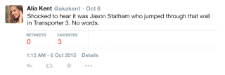 Illustration for article titled Coming Clean: Jason Statham Tearfully Admitted Yesterday That He Did His Own Stunts